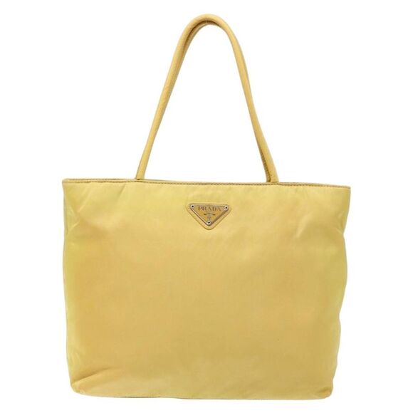 Prada Tessuto Yellow Nylon Tote Bag (Pre-Owned) - Picture 1 of 16